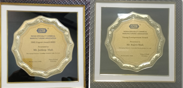 Sauradip Chemical Industries Pvt Ltd Award by ISCMA